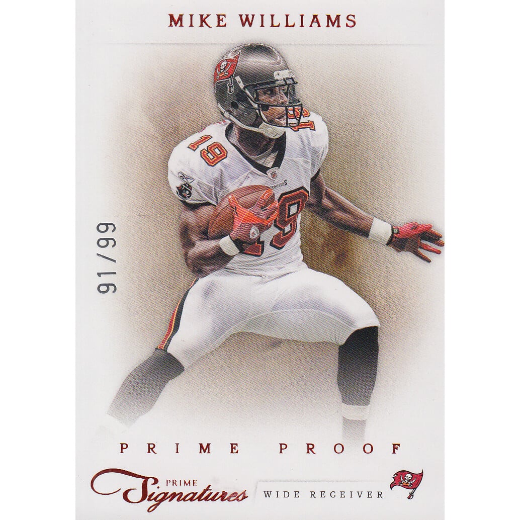 2011 Prime Signatures Prime Proof Red #129 Mike Williams