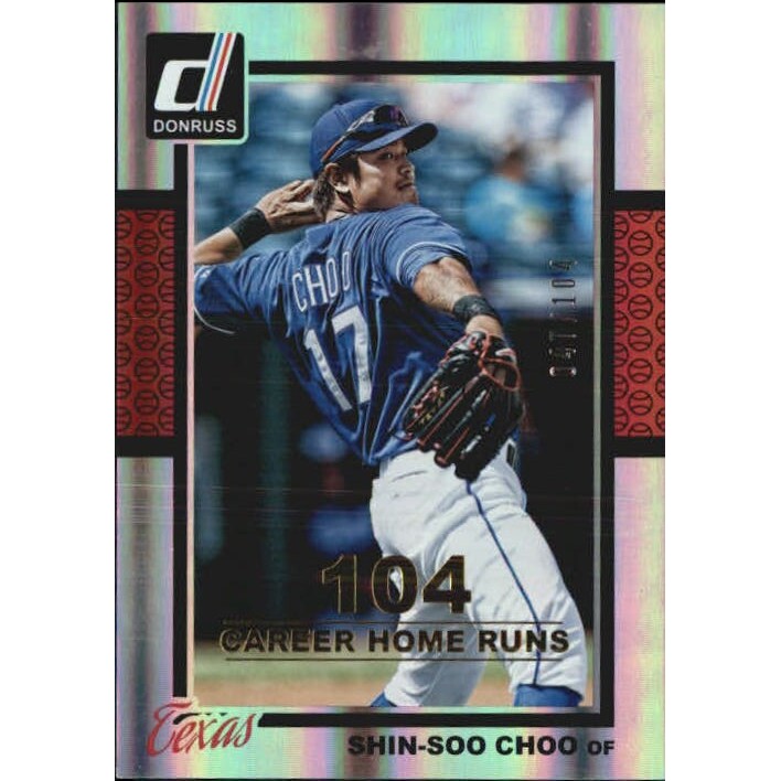 2014 Donruss Stat Line Career #350 Shin-Soo Choo/104. rookie card picture