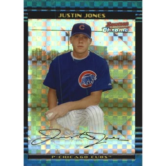 2002 Bowman Chrome Draft X-Fractors #62 Justin Jones