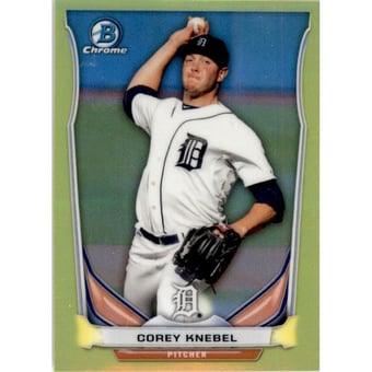 2014 Bowman Chrome Mini Factory Set Yellow Refractors #259 Corey Knebel