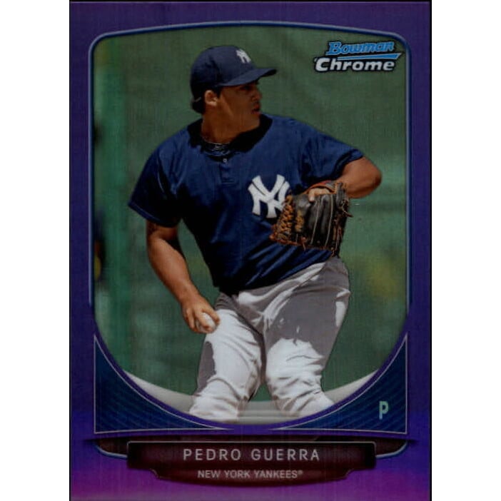 2013 Bowman Chrome Prospects Purple Refractors #BCP73 Pedro Guerra
