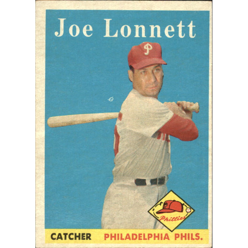 1958 Topps #64 Joe Lonnett. rookie card picture