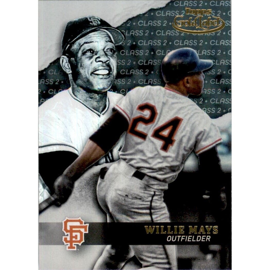 2020 Topps Gold Label Class 2 Black #84 Willie Mays