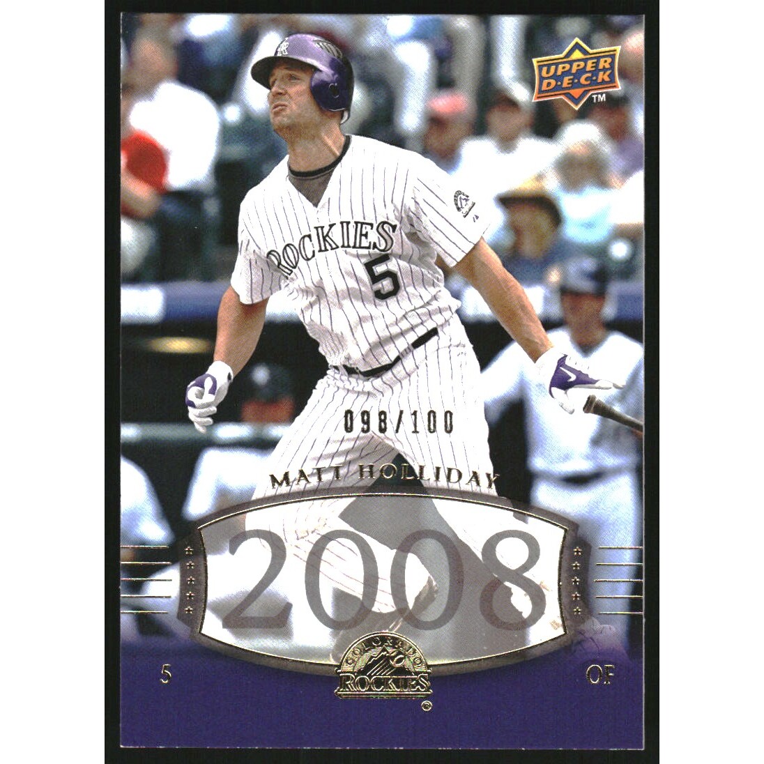 2008 Upper Deck Timeline '04 UD Timeless Teams Gold #243 Matt Holliday. rookie card picture