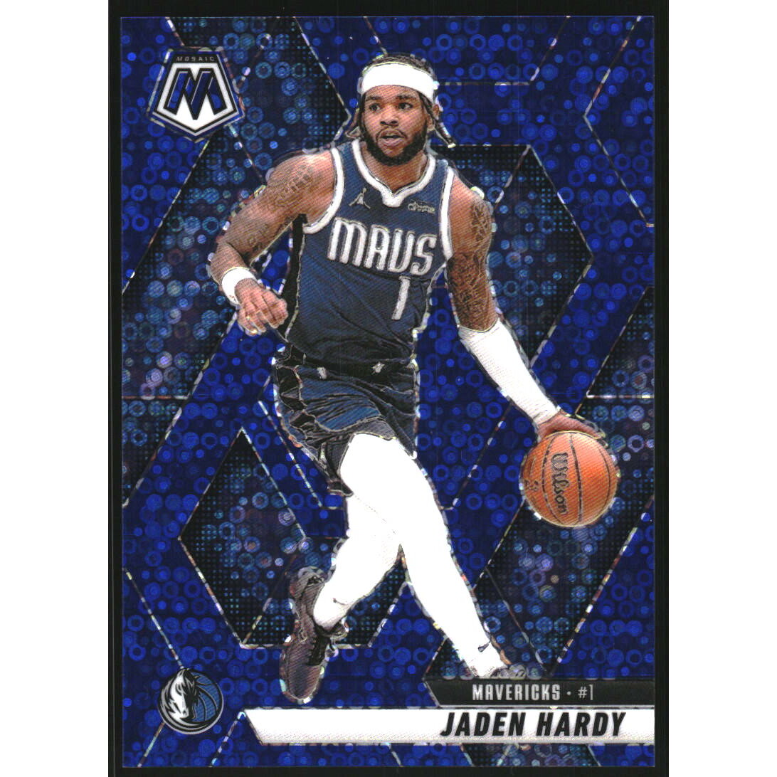 2024-25 Panini Mosaic Mosaic Fast Break Blue #99 Jaden Hardy
