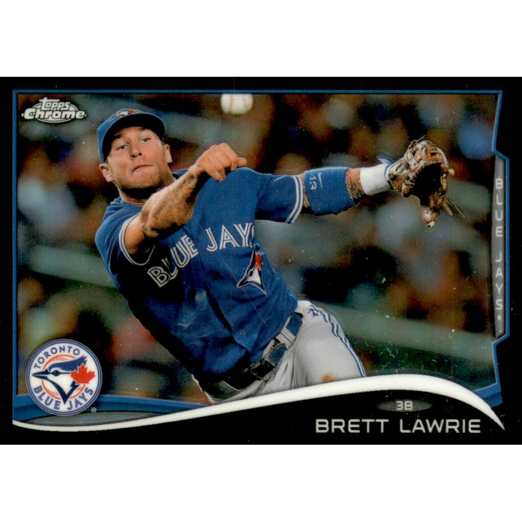2014 Topps Chrome Black Refractors #219 Brett Lawrie. rookie card picture