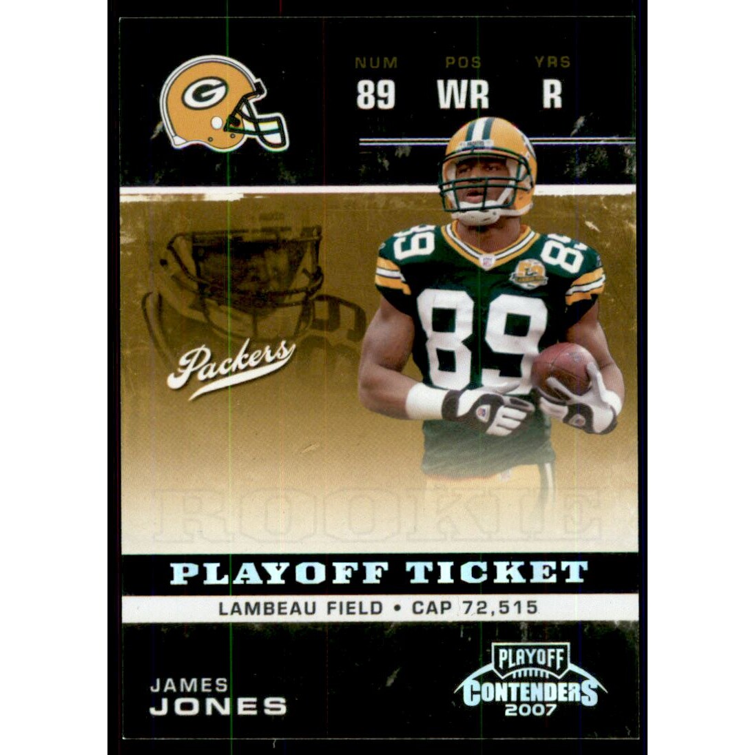 2007 Playoff Contenders Playoff Ticket #163 James Jones