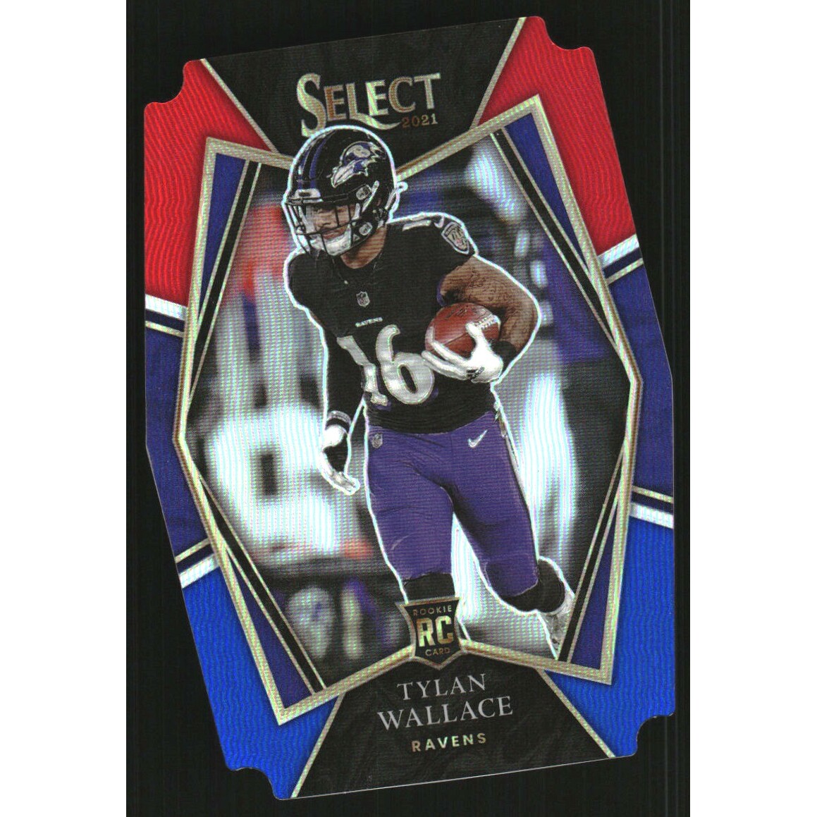 2021 Select Prizm Red and Blue Die Cut #178 Tylan Wallace