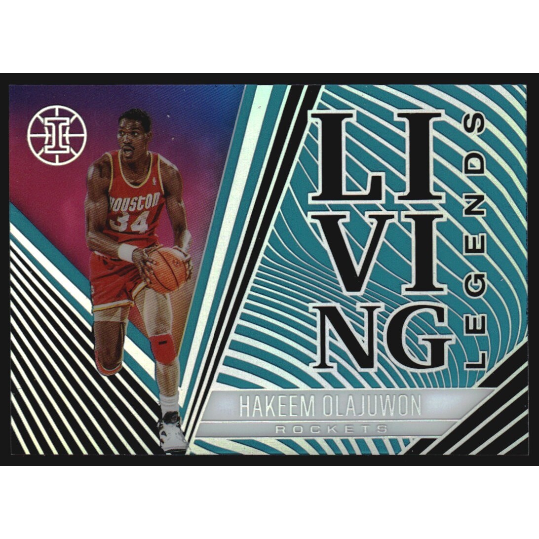 2020-21 Panini Illusions Living Legends Sapphire #9 Hakeem Olajuwon