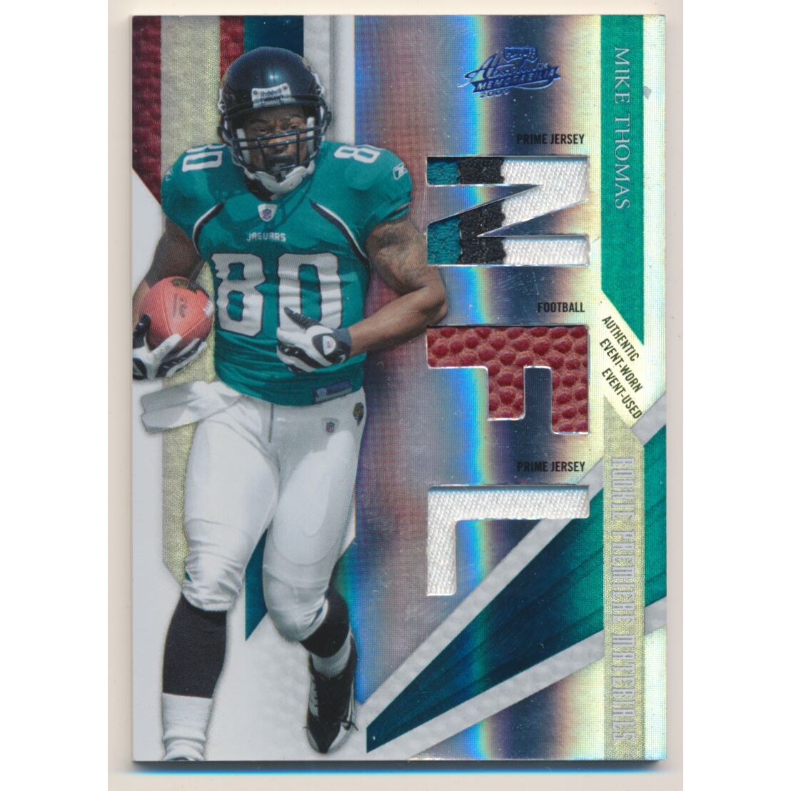 2009 Absolute Memorabilia Rookie Premiere Materials NFL Spectrum Prime #231 Mike Thomas