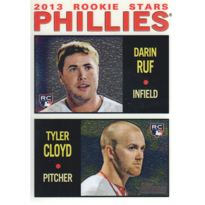 2013 Topps Heritage Chrome #HC98 Darin Ruf/Tyler Cloyd. rookie card picture