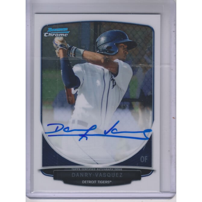 2013 Bowman Chrome Prospect Autographs #DV Danry Vasquez