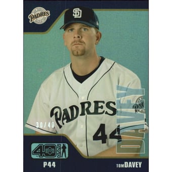 2002 Upper Deck 40-Man Electric Rainbow #857 Tom Davey