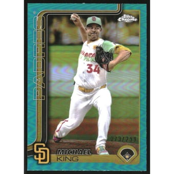 2025 Topps Chrome Teal Refractors #35 Michael King