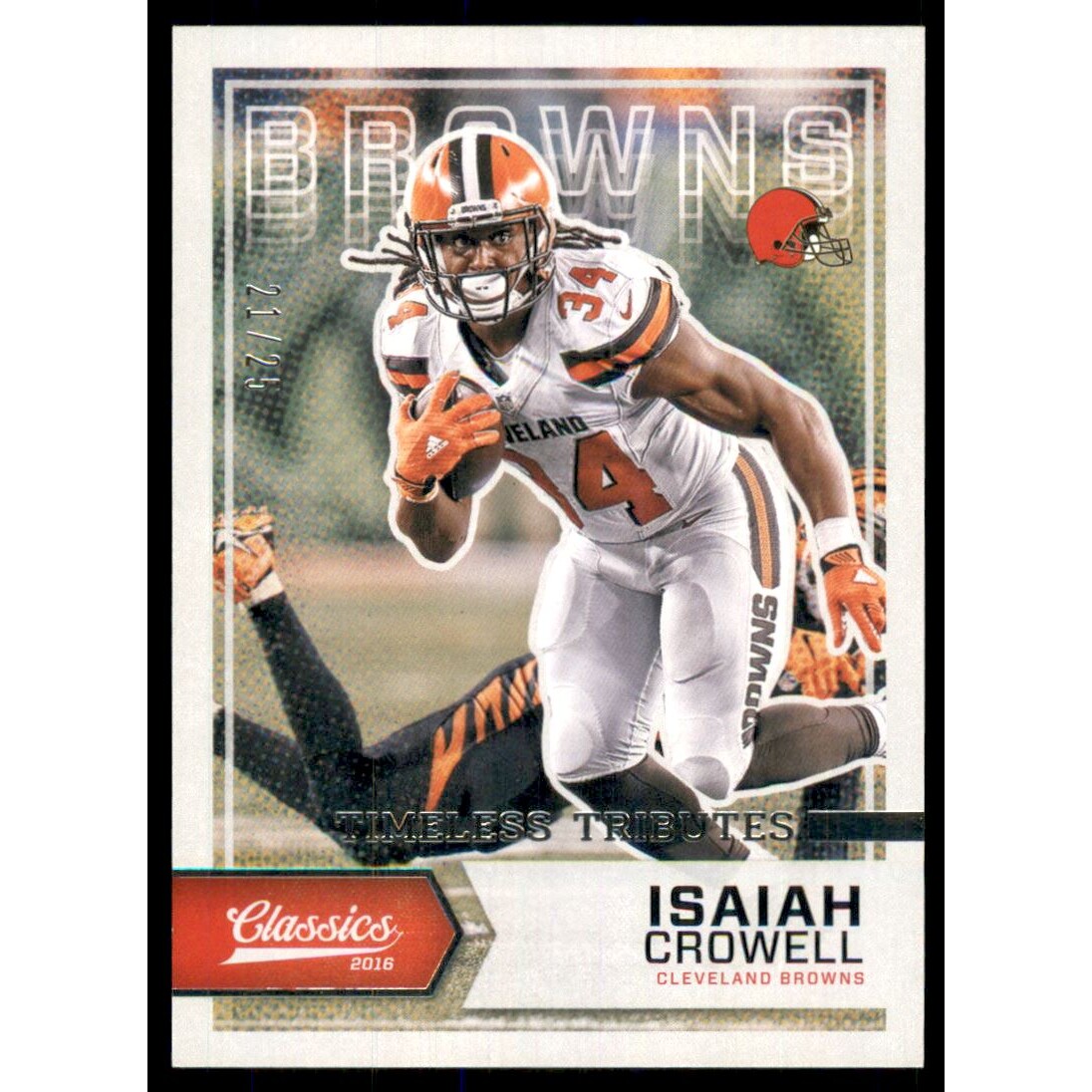2016 Classics Timeless Tributes Silver #32 Isaiah Crowell