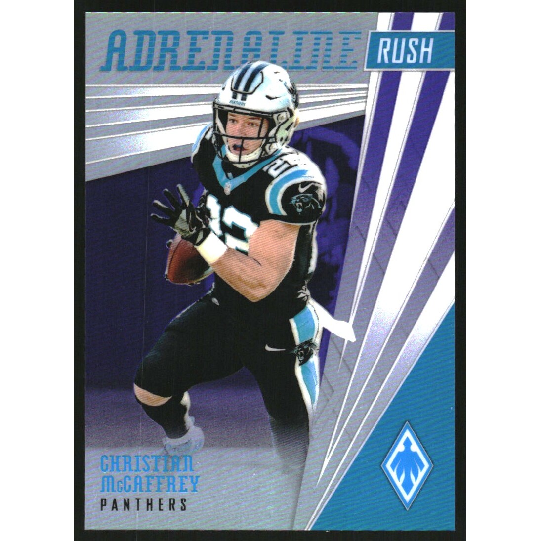 2019 Panini Phoenix Adrenaline Rush Purple #11 Christian McCaffrey