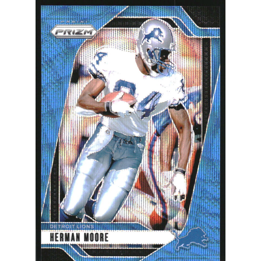 2024 Panini Prizm Prizms Blue Wave #100 Herman Moore