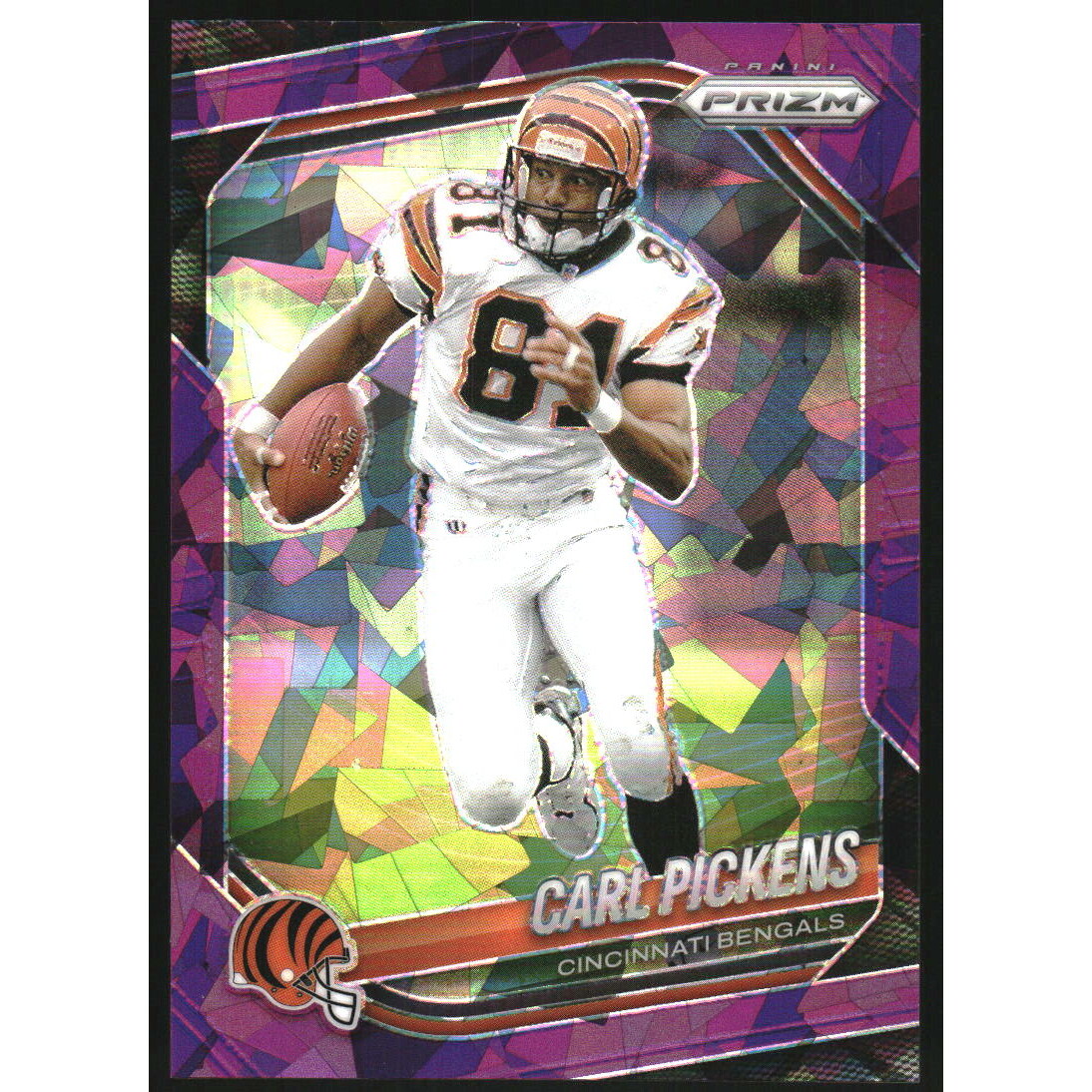 2025 Panini Prizm Prizms Purple Ice #152 Carl Pickens