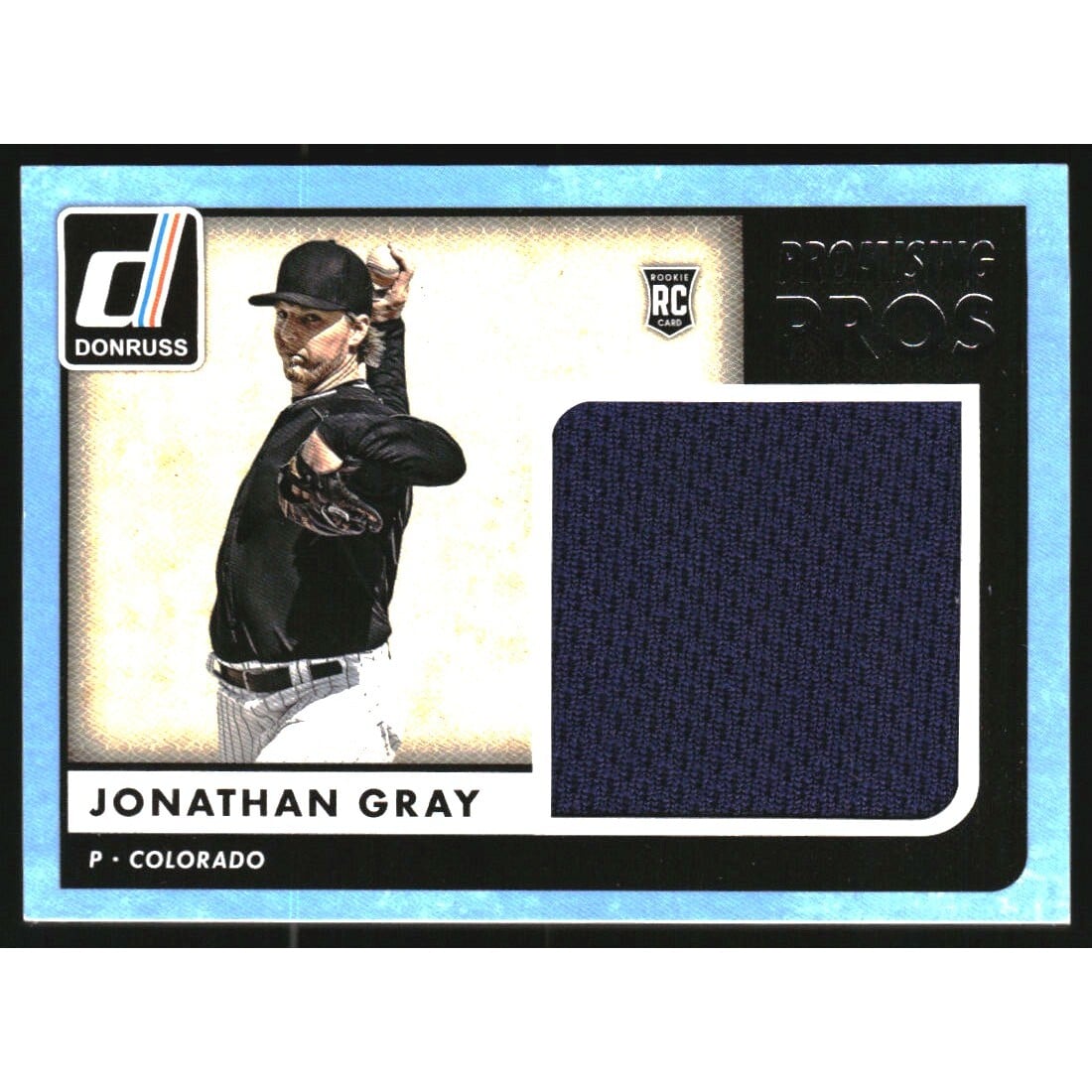 2016 Donruss Promising Pros Materials #PPMJG Jonathan Gray