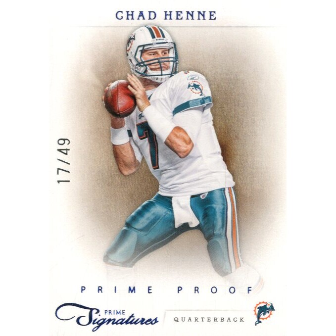 2011 Prime Signatures Prime Proof Blue #27 Chad Henne