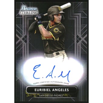 2022 Bowman Sterling Prospect Autographs #PAEA Euribiel Angeles