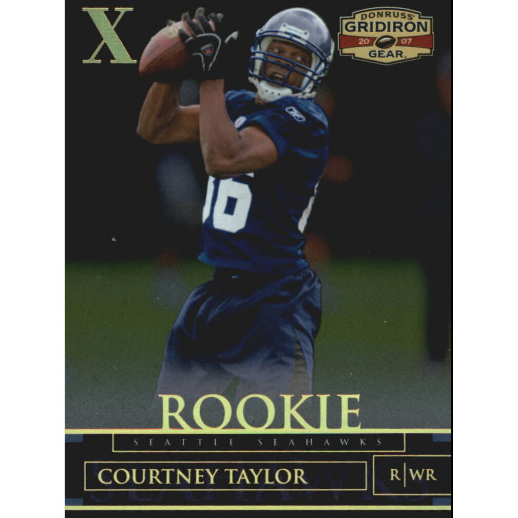 2007 Donruss Gridiron Gear Gold Holofoil X's #119 Courtney Taylor