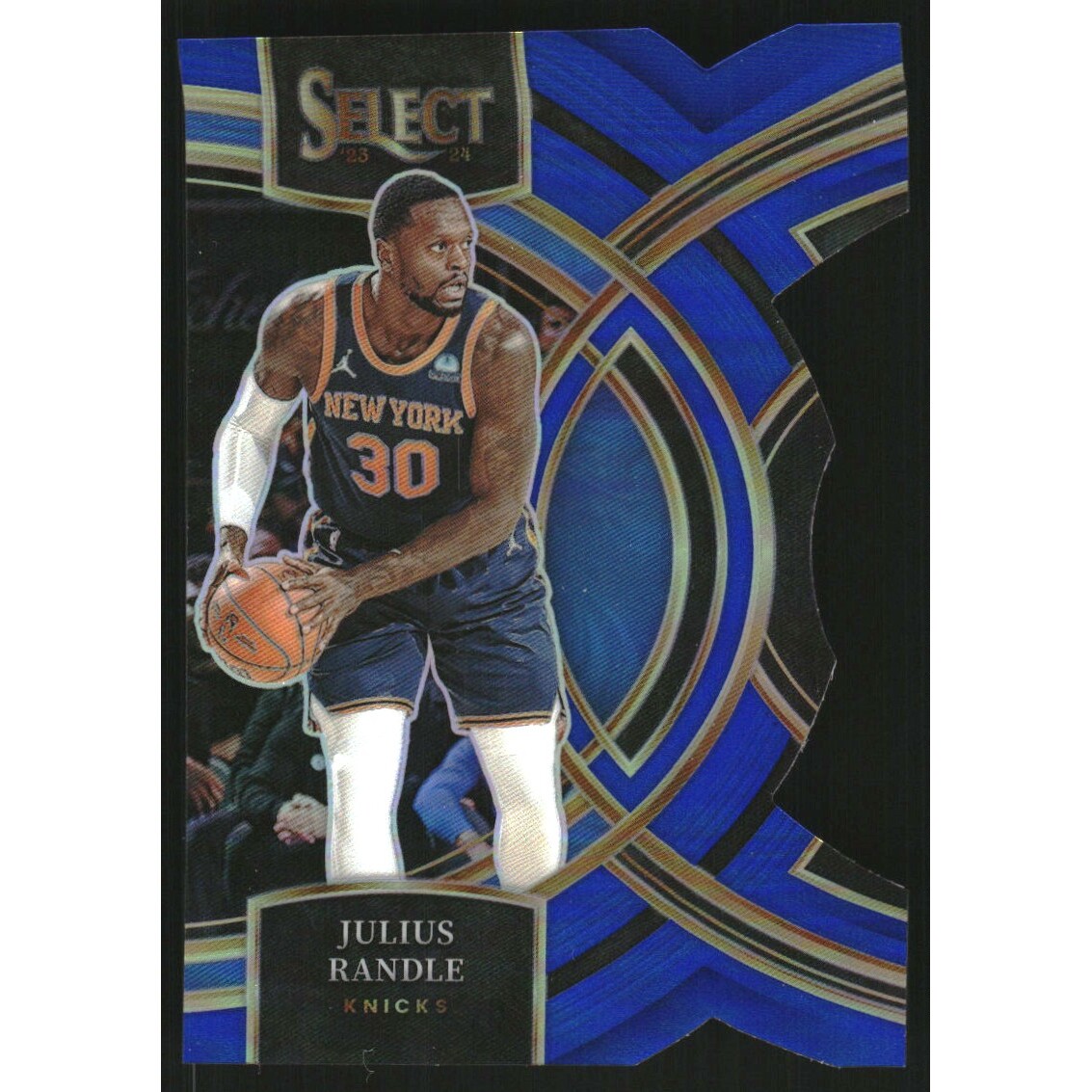 2023-24 Select Prizms Blue Die-Cut #155 Julius Randle