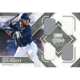 2016 Elite Extra Edition Quad Materials Silver #7 Manuel Margot/149