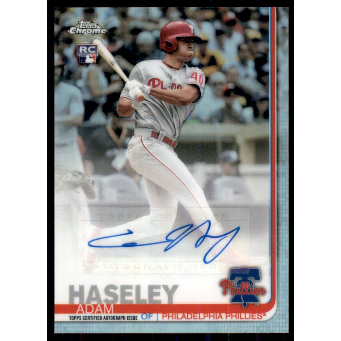 2019 Topps Chrome Update Autograph Refractors #CUAAH Adam Haseley