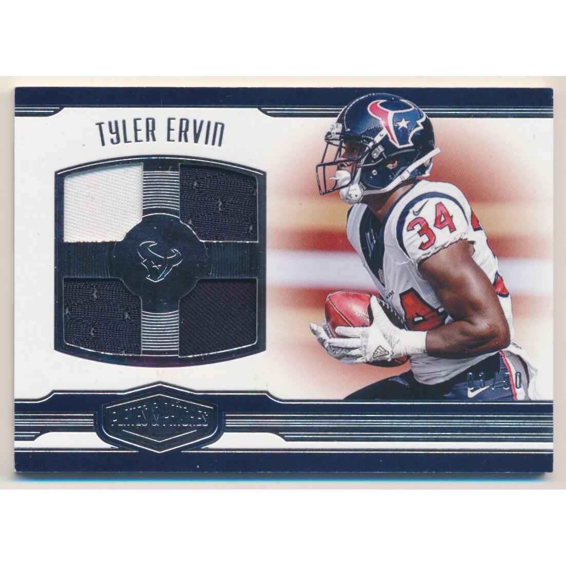 2016 Panini Plates and Patches Rookie Quad Patches #38 Tyler Ervin