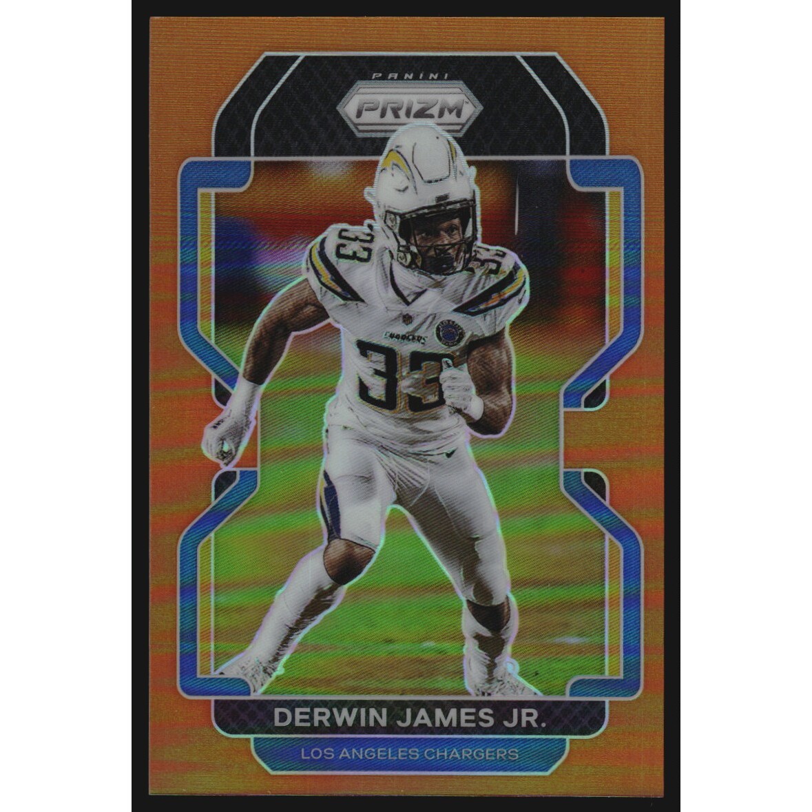 2021 Panini Prizm Prizms Orange #173 Derwin James Jr.