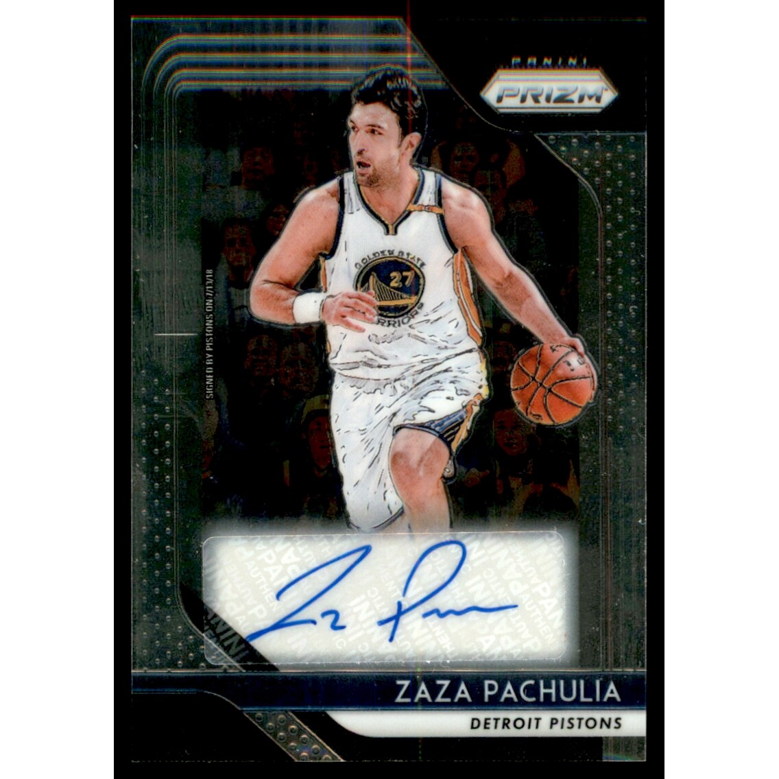 2018-19 Panini Prizm Signatures #47 Zaza Pachulia