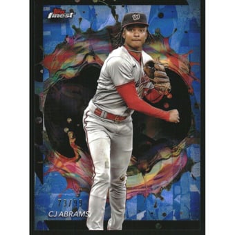 2024 Finest Blue Refractors #265 CJ Abrams