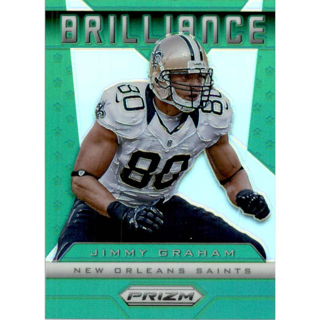 2013 Panini Prizm Brilliance Prizms Green #8 Jimmy Graham