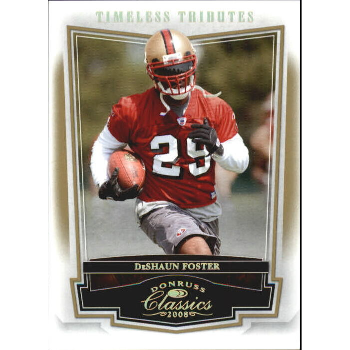 2008 Donruss Classics Timeless Tributes Gold #14 DeShaun Foster