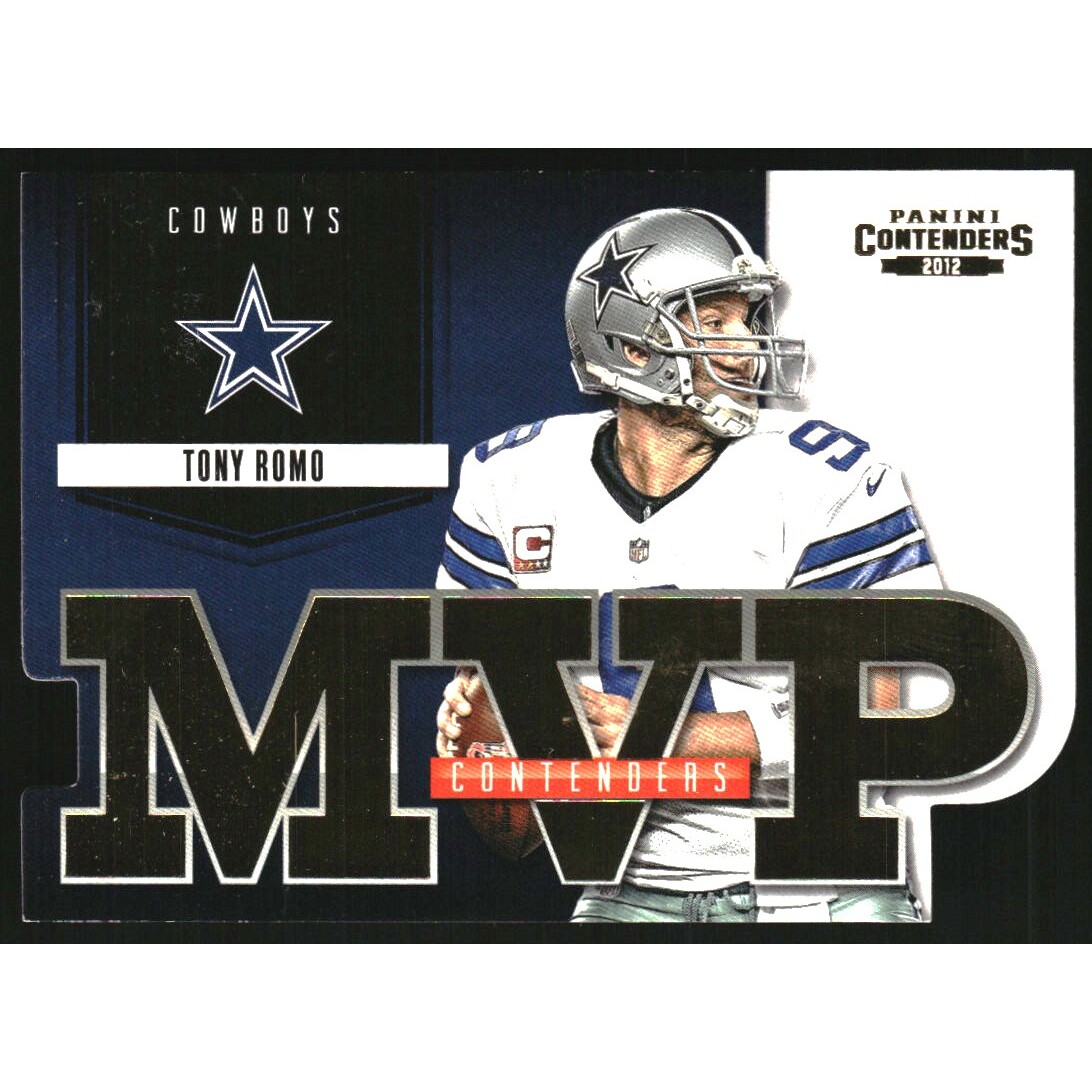 2012 Panini Contenders MVP Contenders Gold #13 Tony Romo. rookie card picture
