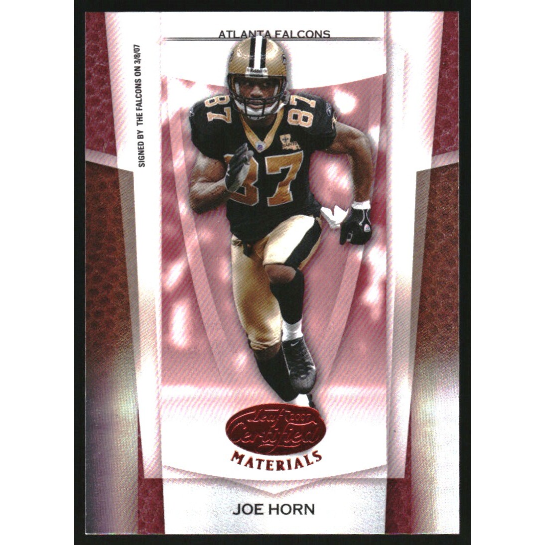 2007 Leaf Certified Materials Mirror Red #39 Joe Horn