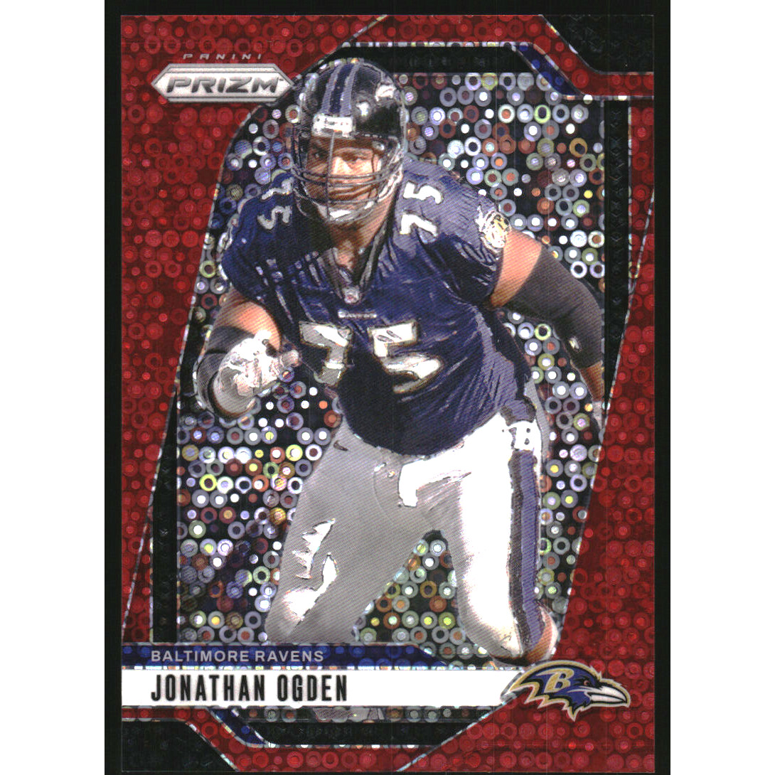 2024 Panini Prizm Prizms No Huddle Red #25 Jonathan Ogden. rookie card picture