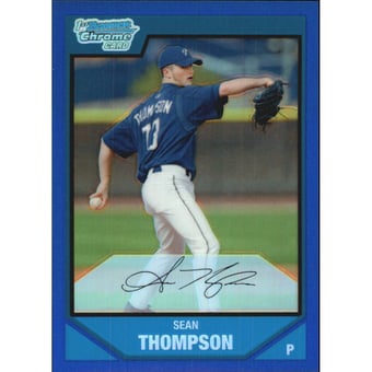 2007 Bowman Chrome Prospects Blue Refractors #BC67 Sean Thompson