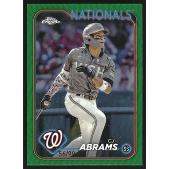 2024 Topps Chrome Green Refractors #247 CJ Abrams