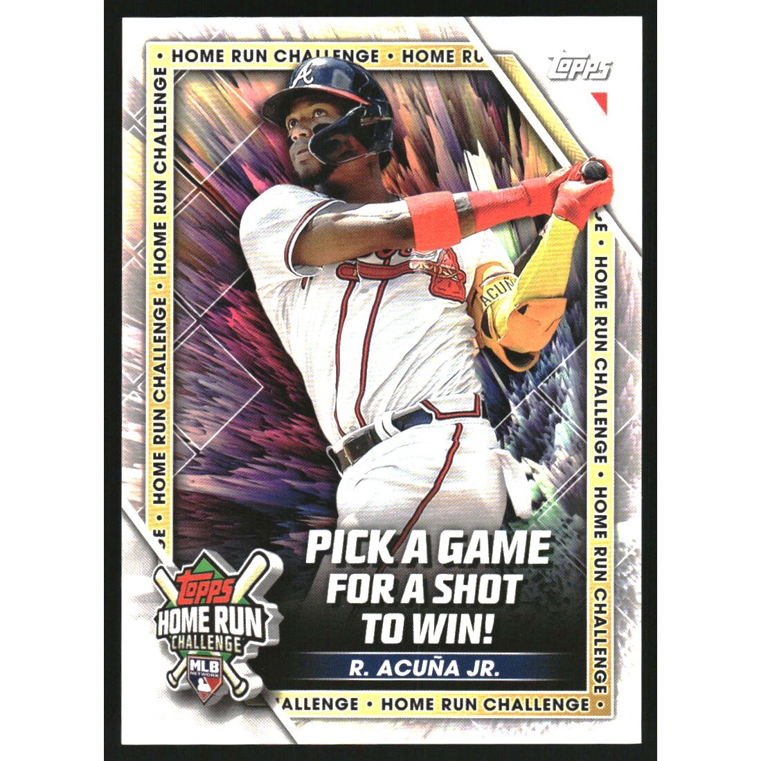 2023 Topps Home Run Challenge Code Cards Series 2 #HRC15 Ronald Acuna Jr.