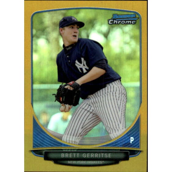 2013 Bowman Chrome Mini Gold Refractors #255 Brett Gerritse