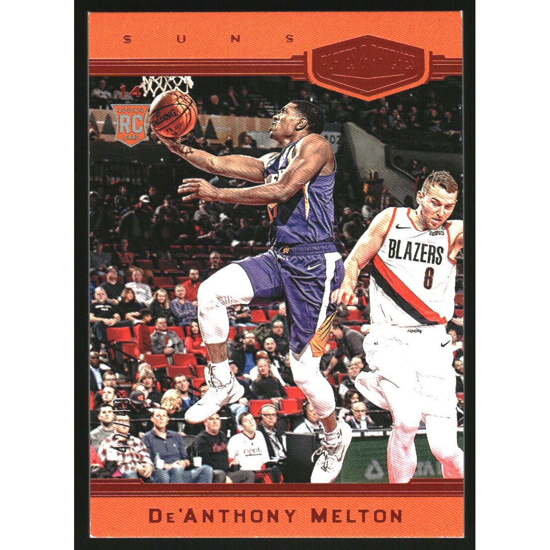 2018-19 Panini Chronicles Orange #390 De’Anthony Melton/Plates and Patches 2018-19 Panini Chronicles Orange #390 De’Anthony Melton/Plates and Patches