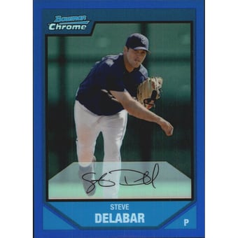 2007 Bowman Chrome Prospects Blue Refractors #BC126 Steve Delabar