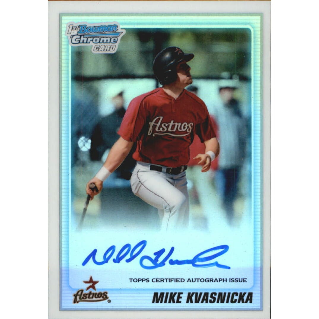 2010 Bowman Chrome Draft Prospect Autographs Refractors #BDPP90 Mike Kvasnicka