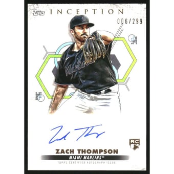 2022 Topps Inception Rookie and Emerging Stars Autographs #BRESMTH Zach Thompson/299