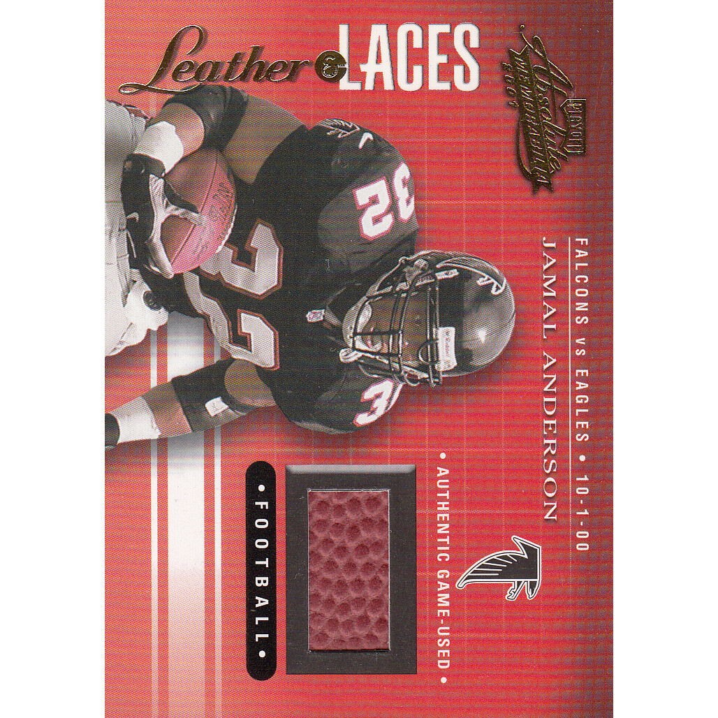 2001 Absolute Memorabilia Leather and Laces #LL7 Jamal Anderson