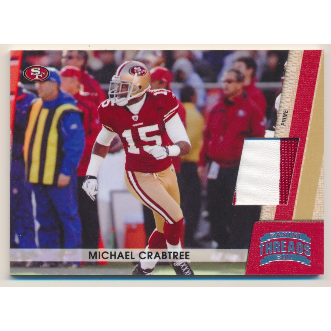 2011 Panini Threads Jerseys Prime #126 Michael Crabtree/99