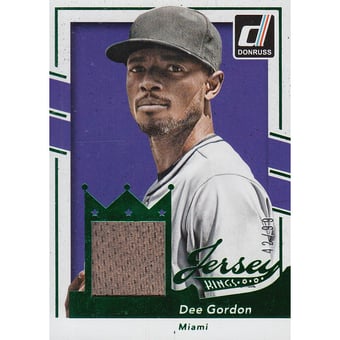 2016 Donruss Jersey Kings Green #JKDG Dee Gordon/99
