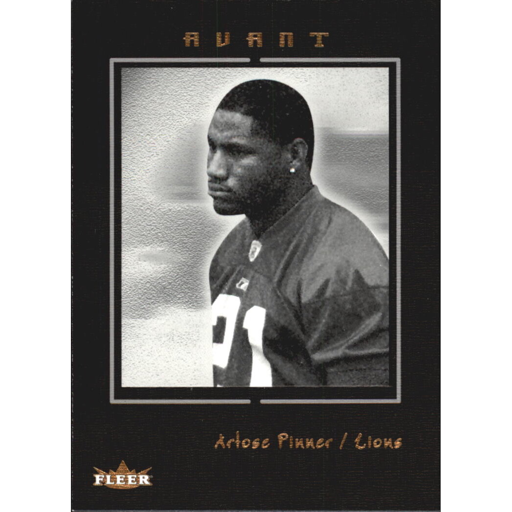 2003 Fleer Avant Black #88 Artose Pinner